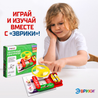 Конструктор электронный &laquo;Эврики&raquo;, 35 схем, 12 элементов, работает от батареек