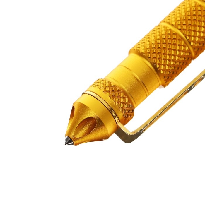 Ручка шариковая металлическая Calligrata "Тактическая", поворотная, золотистая