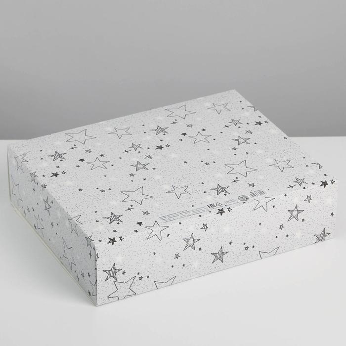 Коробка подарочная, упаковка, &laquo;Для тебя хоть звёзды&raquo;, 31 х 24.5 х 8 см, БЕЗ ЛЕНТЫ
