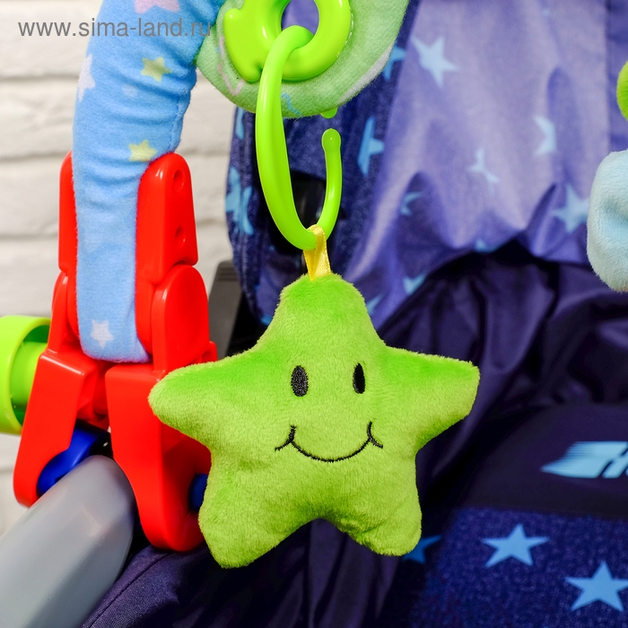 Дуга игровая мягкая на кроватку, коляску &laquo;Мягкие друзья&raquo;, 27 - 38 см, погремушки, 3 игрушки