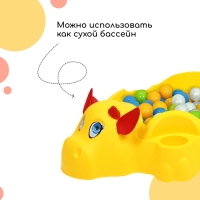 Песочница детская пластиковая, с крышкой, 116 &times; 83 &times; 30 см, &laquo;Коровка&raquo;