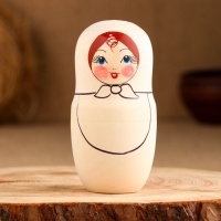 Матрешка "Разукрашка большая" 18см, 5 кукольная, ручная роспись