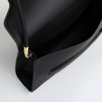 Сумка-мессенджер без застёжки, цвет чёрный