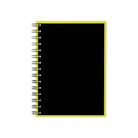 Тетрадь на спирали, 120 листов в клетку, ErichKrause Accent, обложка мелованный картон, глянцевая ламинация, тиснение лён, блок офсет 100% белизна, МИКС