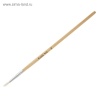 Набор кистей коза, 3 штуки (№1, 2, 3), круглые, с деревянными ручками, в блистере