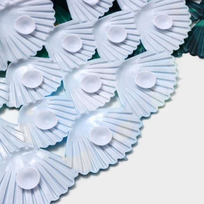 Коврик противоскользящий в ванну на присосках Доляна &laquo;Морские жители&raquo;, 36&times;67 см