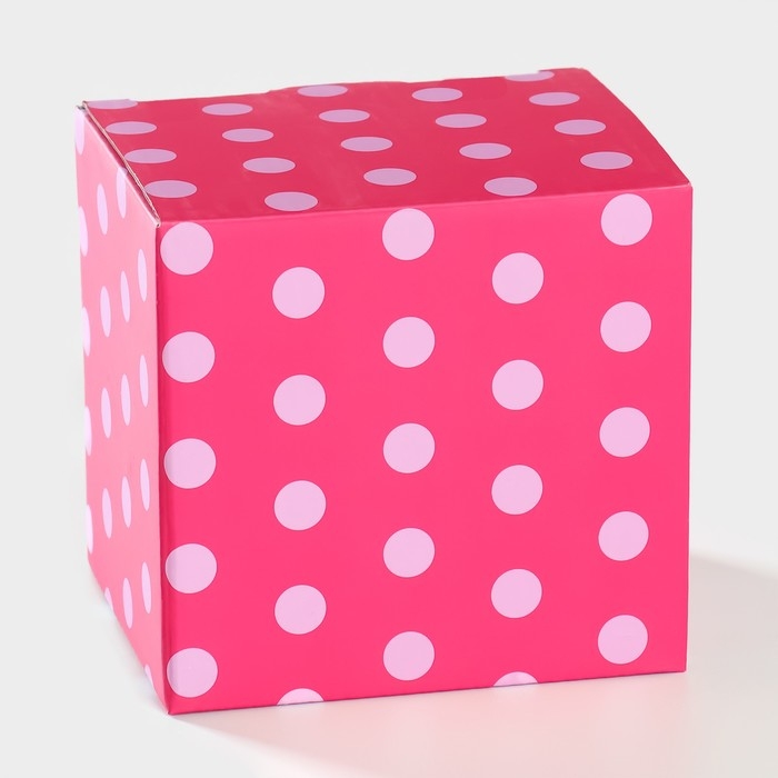 Кружка керамическая Доляна &laquo;Горох&raquo;, 340 мл, цвет розовый