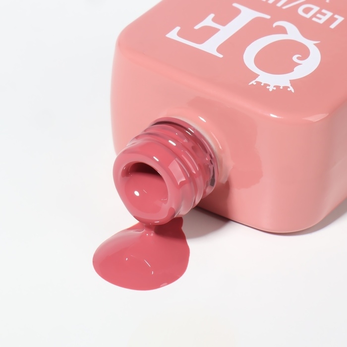 Гель лак для ногтей &laquo;SIMPLE&raquo;, 3-х фазный, 10 мл, LED/UV, цвет розовый (121)