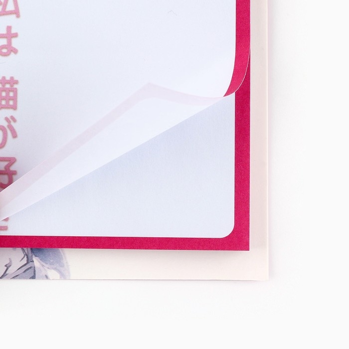 Книжка стикеров &laquo;Аниме девочка с кошкой&raquo;, 5 блоков, 30 л