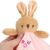 Комфортер - игрушка &laquo;Зайка&raquo;, погремушка, прорезыватель, цвет розовый, Mum&Baby