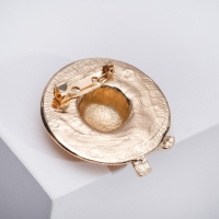 Брошь &laquo;Шляпка&raquo;, цвет золото