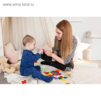 Шнуровка &laquo;Весёлые фигурки&raquo; в банке, 40 шт., МИКС, по методике Монтессори
