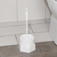 Ёршик для унитаза с подставкой &laquo;Лотос&raquo;, 13,5&times;13,5&times;34,5 см, цвет МИКС