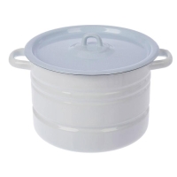 Мантоварка эмалированная &laquo;Позница&raquo;, 7,5 л, 2 вставки, цвет белый