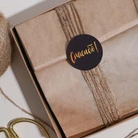 Наклейки для бизнеса &laquo;Спасибо&raquo;, 250 шт, 2 х 2 см