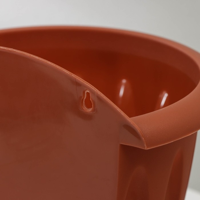 Кашпо настенное &laquo;Фелиция&raquo;, 3,4 л, цвет терракотовый