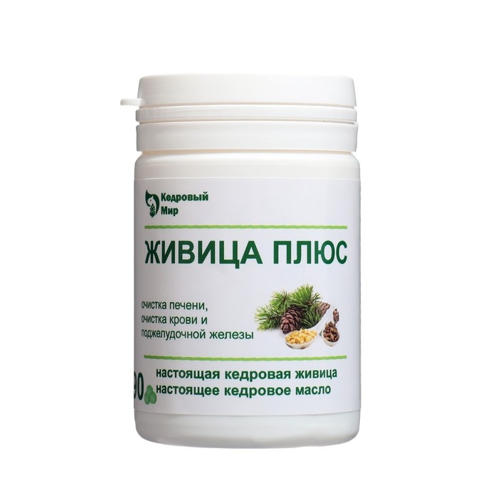 Капсулы желатиновые &laquo;Живица Плюс&raquo;, комплексная очистка организма от шлаков, 90 шт.