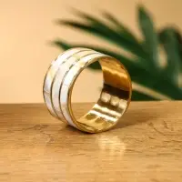 Кольца для салфеток (набор 4 шт) "Браслет" 4,5х4,5х2,5 см, латунь