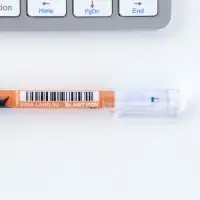 Ручка пластик пиши-стирай с колпачком &laquo;Шпионская ручка&raquo;, синяя паста, гелевая 0,5 мм