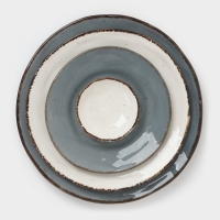 Тарелка  Magistro "Alpine Frost" 23см 23,7х23,1х3,5 цвет белый