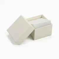 Коробочка подарочная под кольцо/серьги/серьги &laquo;Минимал&raquo;, 5&times;5 см (размер полезной части 4.5&times;4.5 см), белая, вставка белая