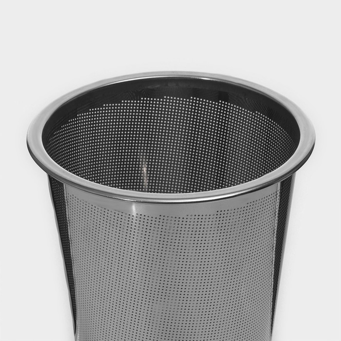 Кружка стеклянная для заваривания с металлическим ситом, 550 мл