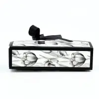 Коробка под бижутерию &laquo;Чёрно-белая&raquo;, 12 х 8.5 х 3 см