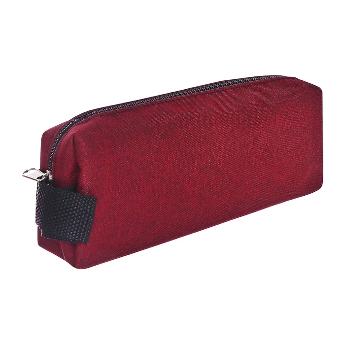 Пенал школьный &laquo;Бордо&raquo;, на молнии, МИКС