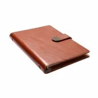 Органайзер на кольцах, C6, с хлястиком, 80л, линия, к/зам, Коричневый