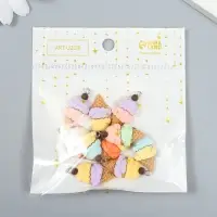 Декор для творчества пластик "Рожок мороженного с петелькой" МИКС 0,5х1,4х2,9 см