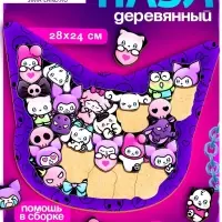 Пазл деревянный фигурный в рамке  П007  "Проказница"