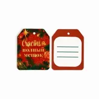 Шильдик на подарок &laquo;Счастье&raquo;, набор 6 штук, 16&times;24 см