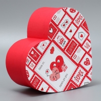 Коробка подарочная, упаковка, &laquo;Любовь повсюду&raquo;, 22 х 20 х 9 см