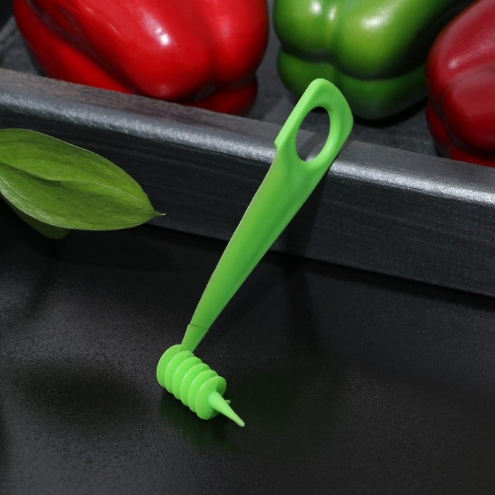 Овощерезка спиралью Доляна &laquo;Буратино&raquo;, 10,5 см, цвет МИКС