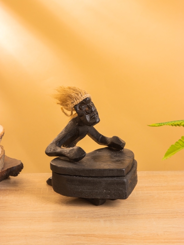 Шкатулка &laquo;Абориген хранитель&raquo;, 14&times;15&times;16 см, дерево