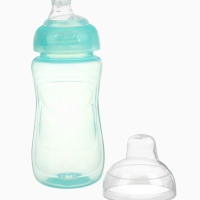 Поильник детский с мягким носиком, 300 мл., цвет бирюзовый, +9 мес