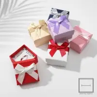 Коробочка подарочная под кольцо/серьги &laquo;Моменты&raquo;, 5&times;5 (размер полезной части 4.5&times;4.5 см), МИКС, вставка белая