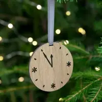 Деревянная подвеска Christmate, часы