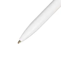 Ручка шариковая автоматическая, 0.5 мм, стержень синий, белый корпус