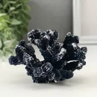 Сувенир полистоун "Коралл синий" 12х11х8,5 см