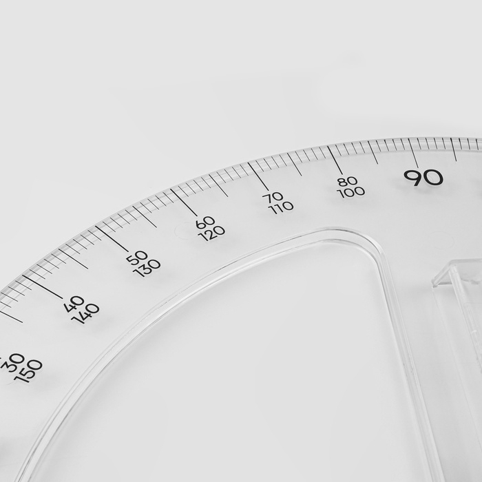 Транспортир портновский 180&deg;, пластик