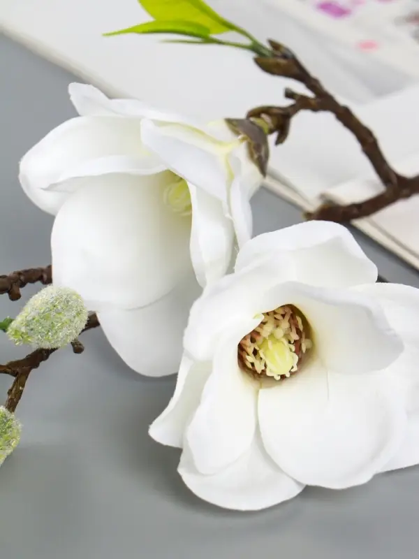 Цветы искусственные &laquo;Магнолия галант&raquo;, 56&times;11 см, белые