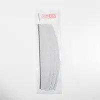 Сменные файлы для пилки, на вспененной основе, лодочка, 180 грит, 18 см, фасовка 10 шт., серые