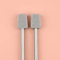 Спицы для вязания, прямые, d=4 мм, 35 см, 2 шт.