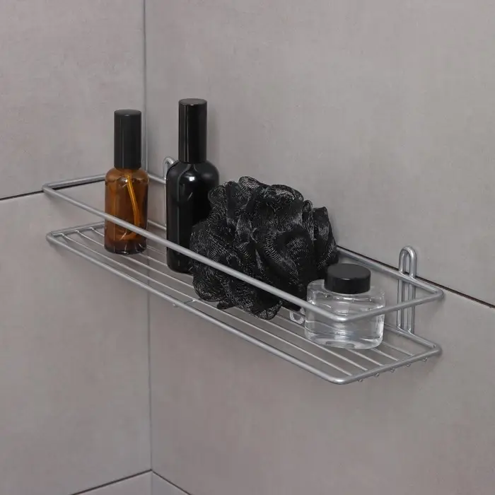 Полка прямоугольная, 1 ярус, Classic, 40&times;10&times;7 см, цвет хром