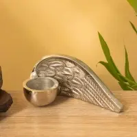 Подсвечник на 2 свечи "Крылья ангела" алюминий 30,5х6,5х7,5 см