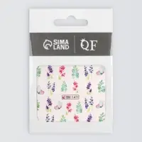 Слайдеры для ногтей &laquo;Акварельные цветы&raquo;, разноцветные