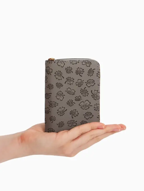 Кошелек жен 07-01-01 Июнь2526, 13*2*9 см, 2 отд+отд/молн, д/карт, серый