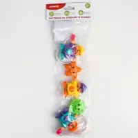 Растяжка на коляску/кроватку &laquo;Человечки&raquo;, 3 игрушки, цвет МИКС, Крошка Я