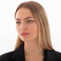 Чокер &laquo;Металлика&raquo; крестики, цвет золото, L=30 см